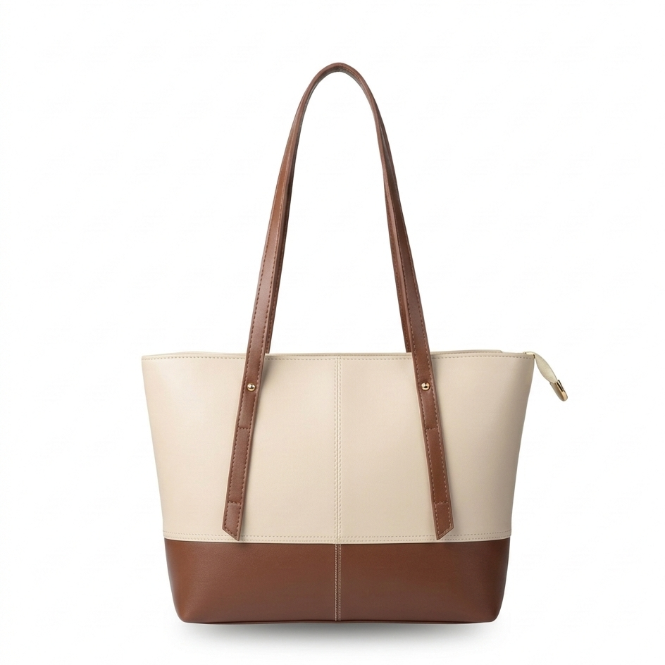 Lisa Tote Bag Beige / Brown