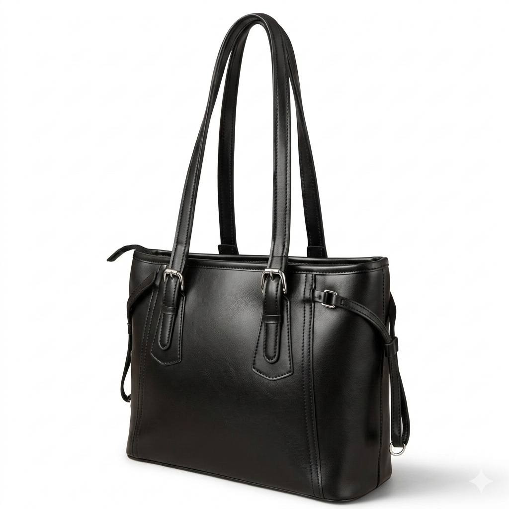 Lisa Stylish Tote Bag Black