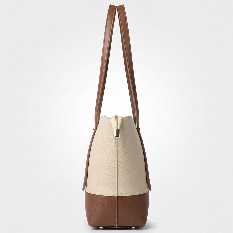 Lisa Tote Bag Beige / Brown