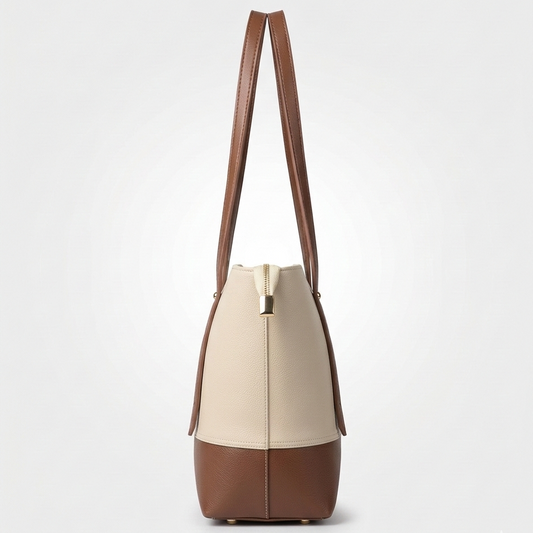 Lisa Tote Bag Beige / Brown