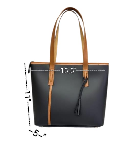 lisa tote bag black