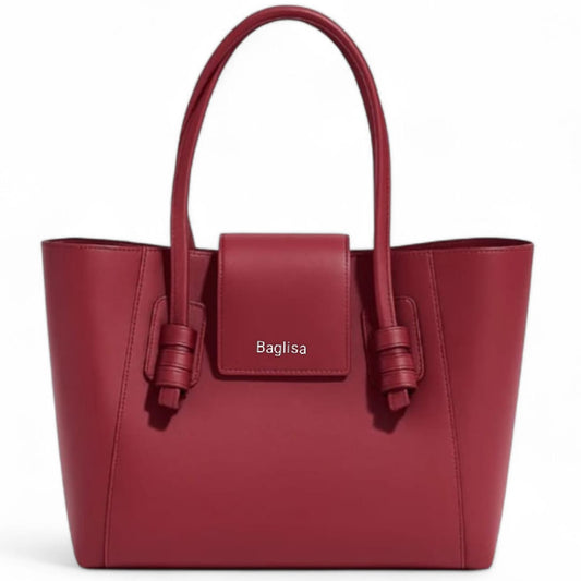 Lisa flab Tote Bag Mehroon