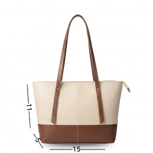 Lisa Tote Bag Beige / Brown